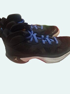 Nike Air Jordan XXXVII Basketball Shoes Black/Blue Size 4.5Y No Box*Sh5